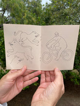 Load image into Gallery viewer, David Wien fine art print zine handmade recycled paper zine of folk art. 
