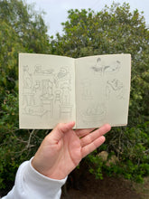 Load image into Gallery viewer, David Wien fine art print zine handmade recycled paper zine of folk art. 
