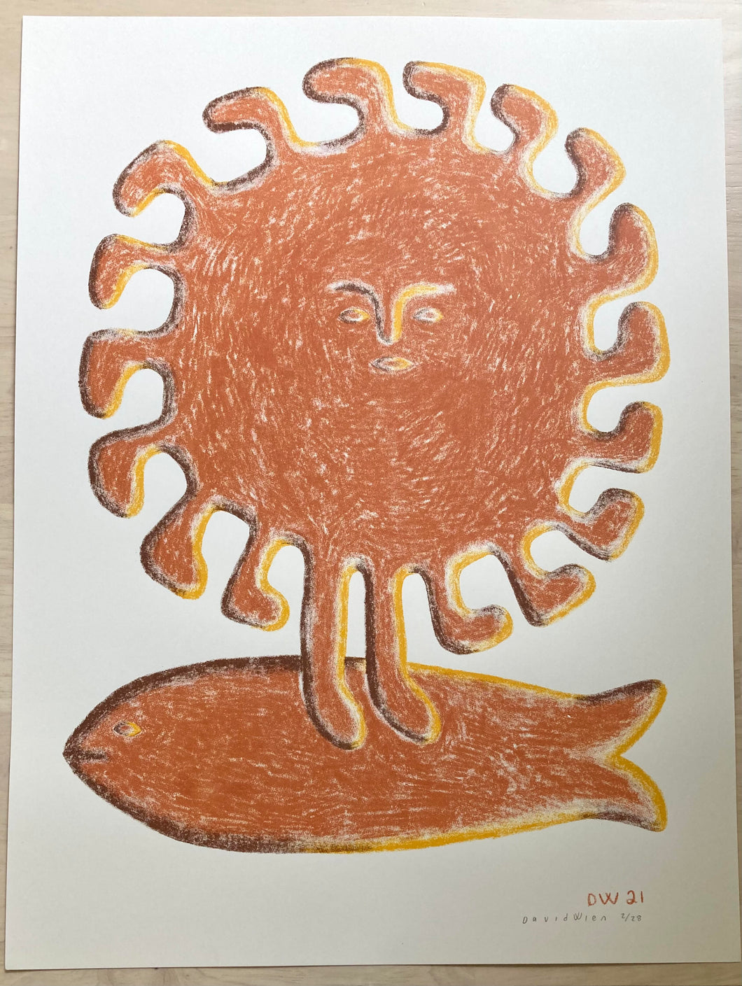 Sun God the Third 18 x 24